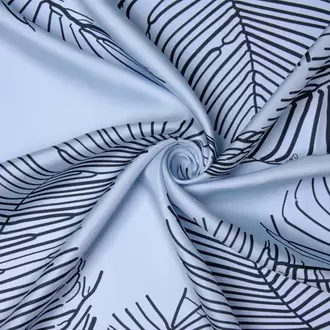 ZERAFETİM Yaprak Desen İpek Twill Eşarp