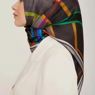 ARMİNE Nostalji Twill İpek Eşarp 8843-07