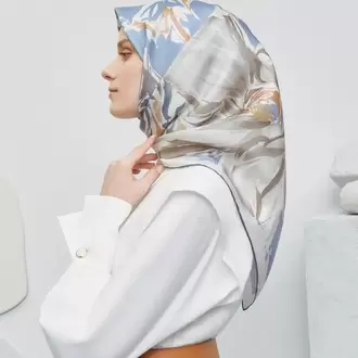 ARMİNE SURA İPEK EŞARP YAZ SEZONU 9337DM 05
