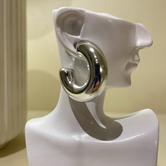 Power Hoop Silver