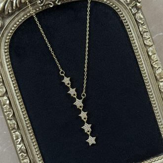 Çelik Gold Yıldız Y Kolye