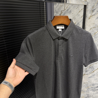 Premıum Lacoste Gri Polo Yaka