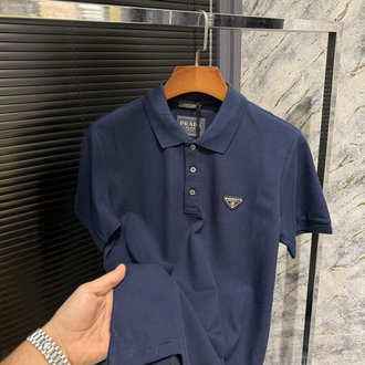 Premıum Prada Lacivert Polo Yaka