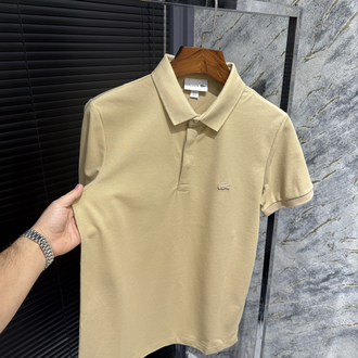 Premıum Lacoste Vızon/Bej Polo Yaka