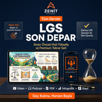 LGS Son Depar | Hayallerindeki Liseye Özel Hızlı Yükseliş ve Tekrar Seti (Tüm Dersler)