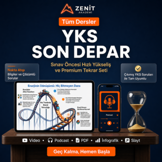 YKS Son Depar | Sınav Öncesi Hızlı Yükseliş ve Premium Tekrar Seti (Tüm Dersler)