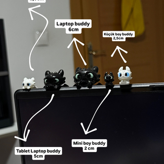 Dişsiz ve ışığın öfkesi mini boy laptop buddy