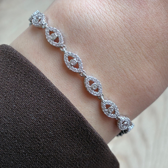 Xuping | Silver Taşlı Göz Bileklik