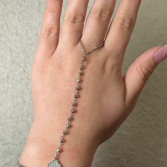Silver Kelepçeli Yonca Ayarlanabilir Şahmeran