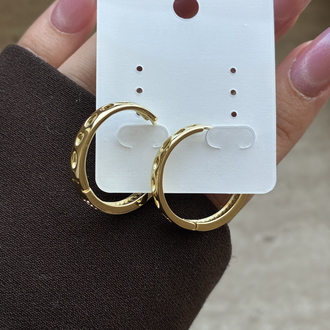 Xuping | Gold Minimal Halka Küpe