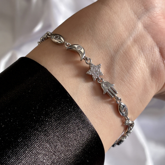VİP | Hamsa Silver Bileklik 