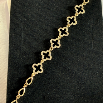 VİP | Fleur Noir Gold Bileklik