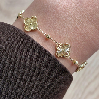 VİP | Gold Yonca Bileklik