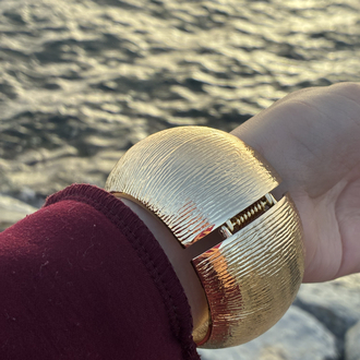 Zeora Küre Form Gold Bilezik