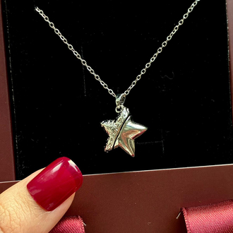 Çelik | Love Star Kolye Silver