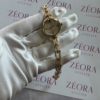 Luna Chain – Zincir Detaylı Gold Minimal Saat