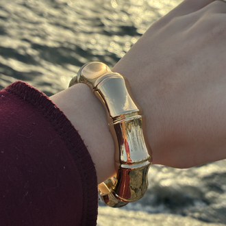 Zeora Bambu Gold Kelepçe