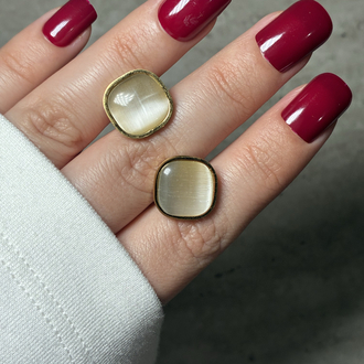 Çelik | Vintage Opal Küpe