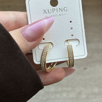 Xuping | Gold Minimal Halka Küpe
