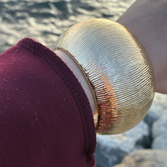 Zeora Küre Form Gold Bilezik