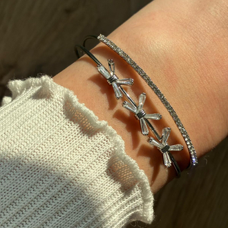 Üçlü Baget Fiyonk Silver Kelepçe