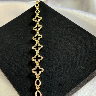 VİP | Fleur Noir Gold Bileklik