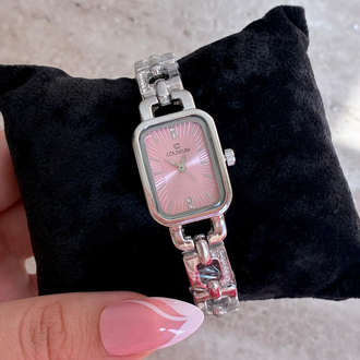 Pembe Kadranlı Silver Saat