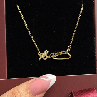 Çelik Gold Mustafa Kemal Atatürk İmzalı kolye