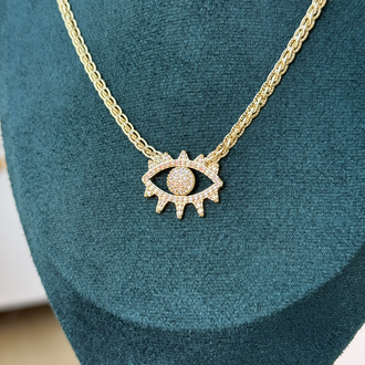 14K Göz Kolye