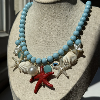 Mavi Charm kolye