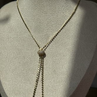 Fully Yuvarlak Taşlı Charm Kolye