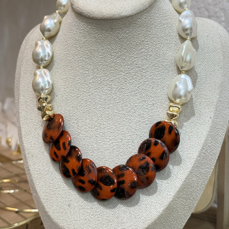 Leopar Boncuk Kolye