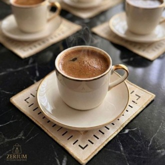 Premium 6’lı Kokteyl ve Kahve Altı Sunum Peçetesi Vintage Serisi - 20252001293