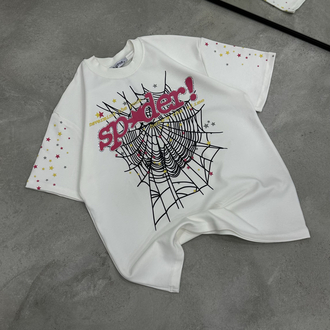 Spider Taş - Baskı T-Shirt (Beyaz)