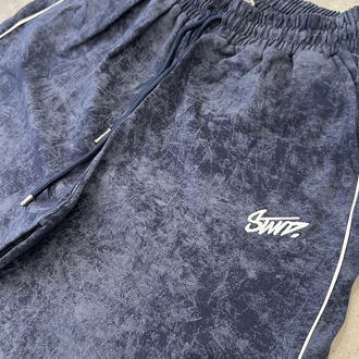 STWD Yıkamalı Baggy Çizgi Detay (Lacivert)