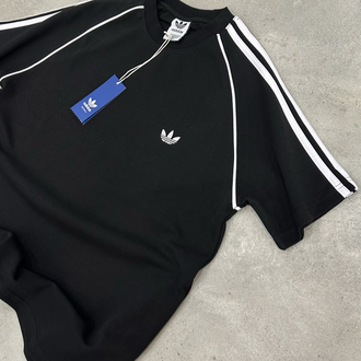 Adidas Retro T-Shirt (Siyah-Beyaz)