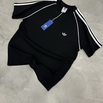 Adidas Retro T-Shirt (Siyah-Beyaz)