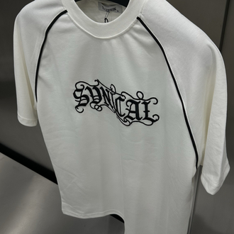 SYNICAL Nakış T-Shirt (Beyaz)