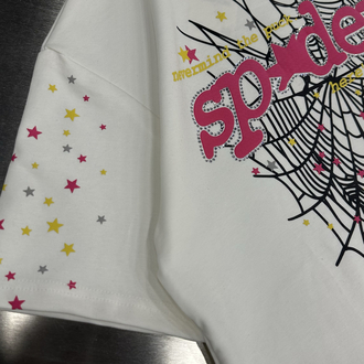 Spider Taş - Baskı T-Shirt (Beyaz)
