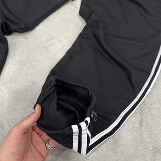 Adidas Yazlık Baggy Nakış Çizgi Detay (Siyah)