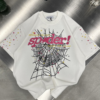Spider Taş - Baskı T-Shirt (Beyaz)