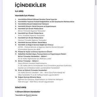 Hamilelik İçin Pilates Eğitim E-Kitap – 2026 Güncellenmiş Eğitmen Referans Sistemi