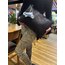 Siyah Clutch Fil Charmlı Çanta