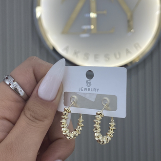 Gold halka küpe