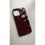 iPhone 16 Pro Bordo Dalga Telefon Kılıfı