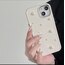 iPhone 11 İncili Krem Telefon Kılıfı