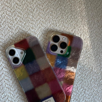 iPhone 14 Pro/ 15 Pro Mosaic Telefon Kılıfı 