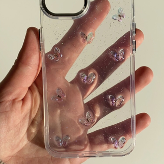 iPhone 14 Plus/ 15 Plus Kelebek Telefon Kılıfı 