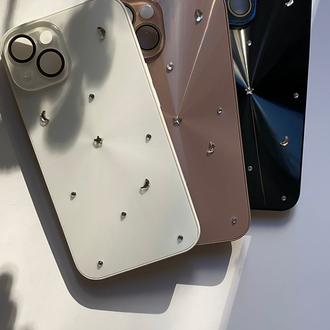 iPhone 16 Beyaz Ay Yıldız Telefon Kılıfı