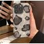 iPhone 12 Siyah Leopar Telefon Kılıfı